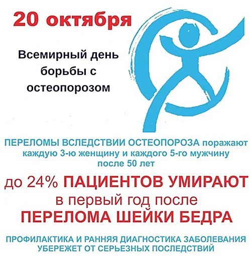 20 октября всемирный день остеопороза